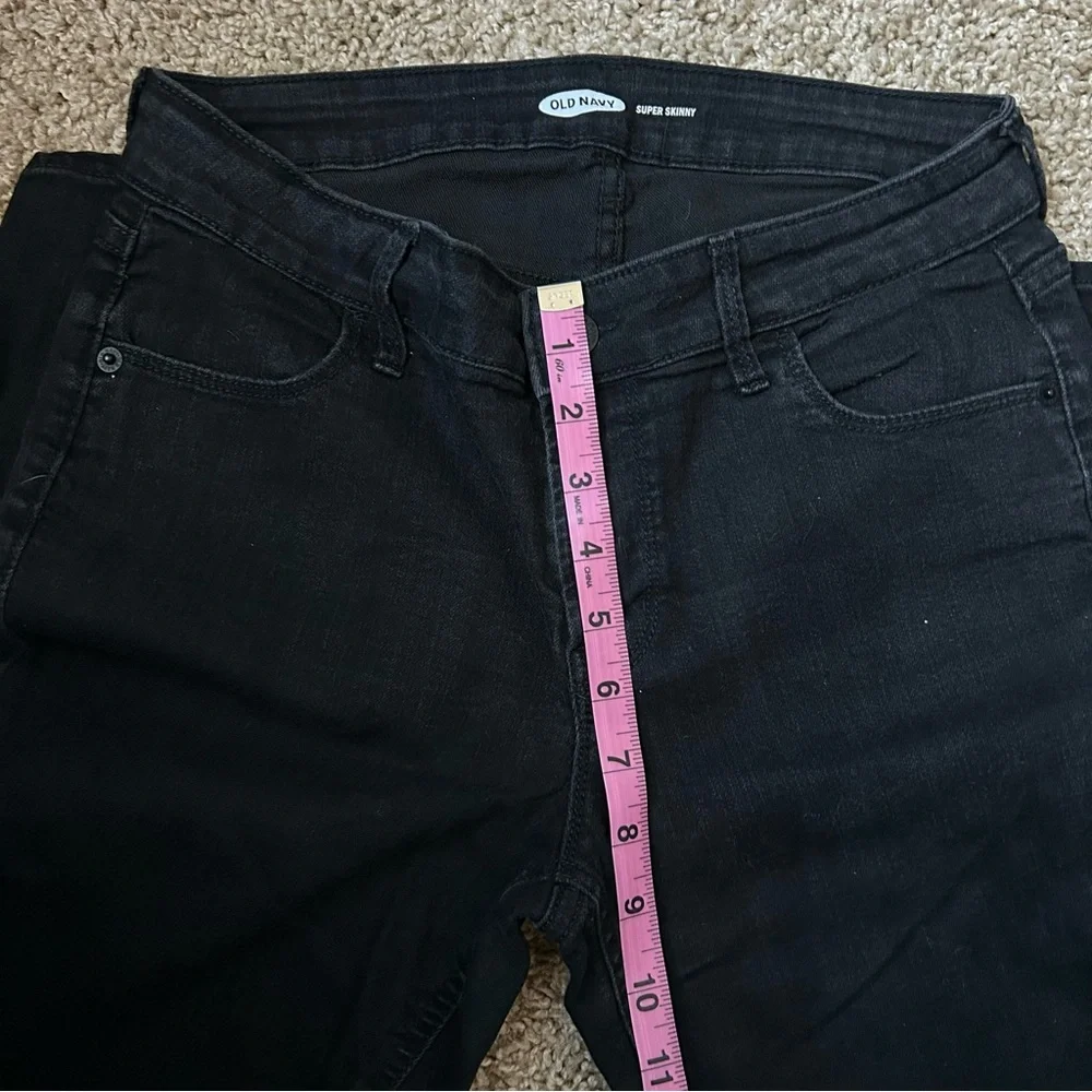 Women’s Old Navy Black Super Skinny Jeans Size 6 |C77